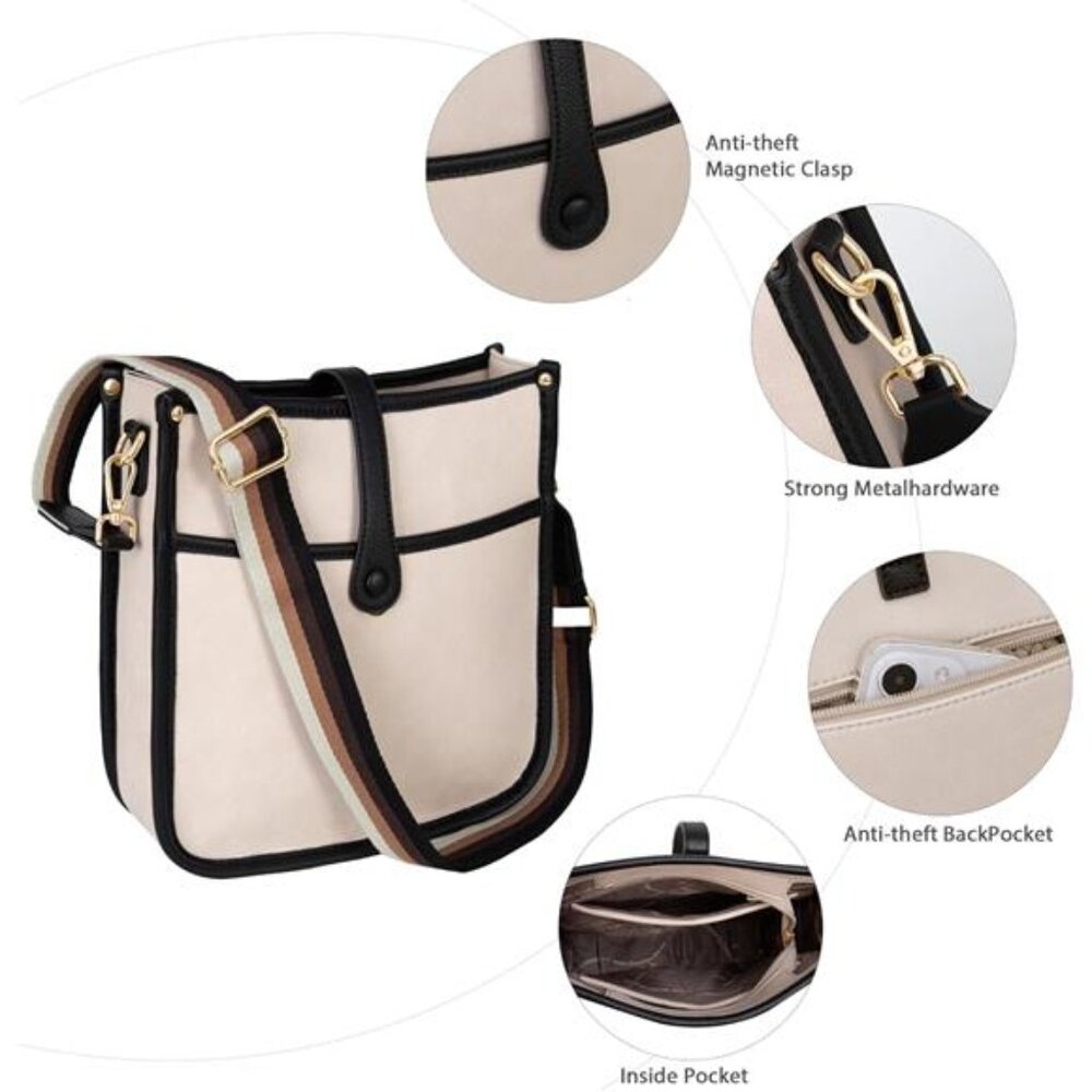 Women's Crossbody Bag Trendy Travel Shoulder Purse Handbag - Picture 5 of 6